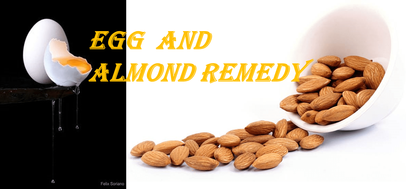 Almond oil and egg