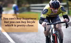 happiness while cycling