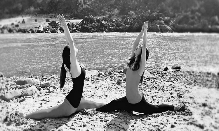 Girls Doing Yoga