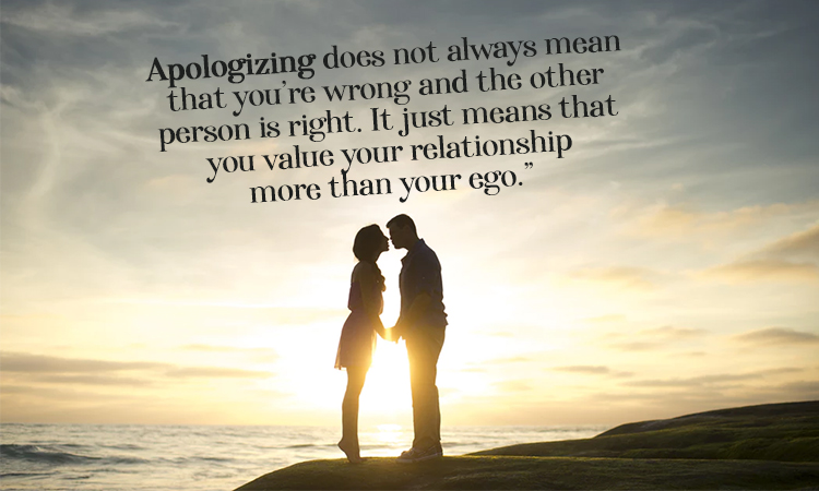 Apologizing Doesn't Mean