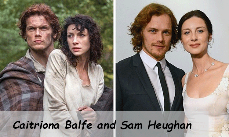 Caitriona Balfe and Sam Heughan 