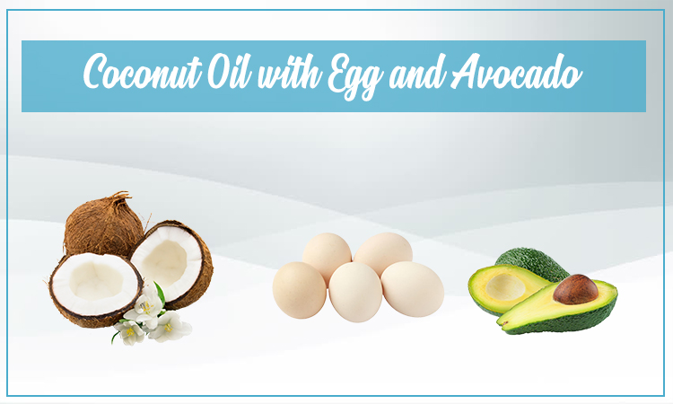 Coconut Oil With Egg And Avocado