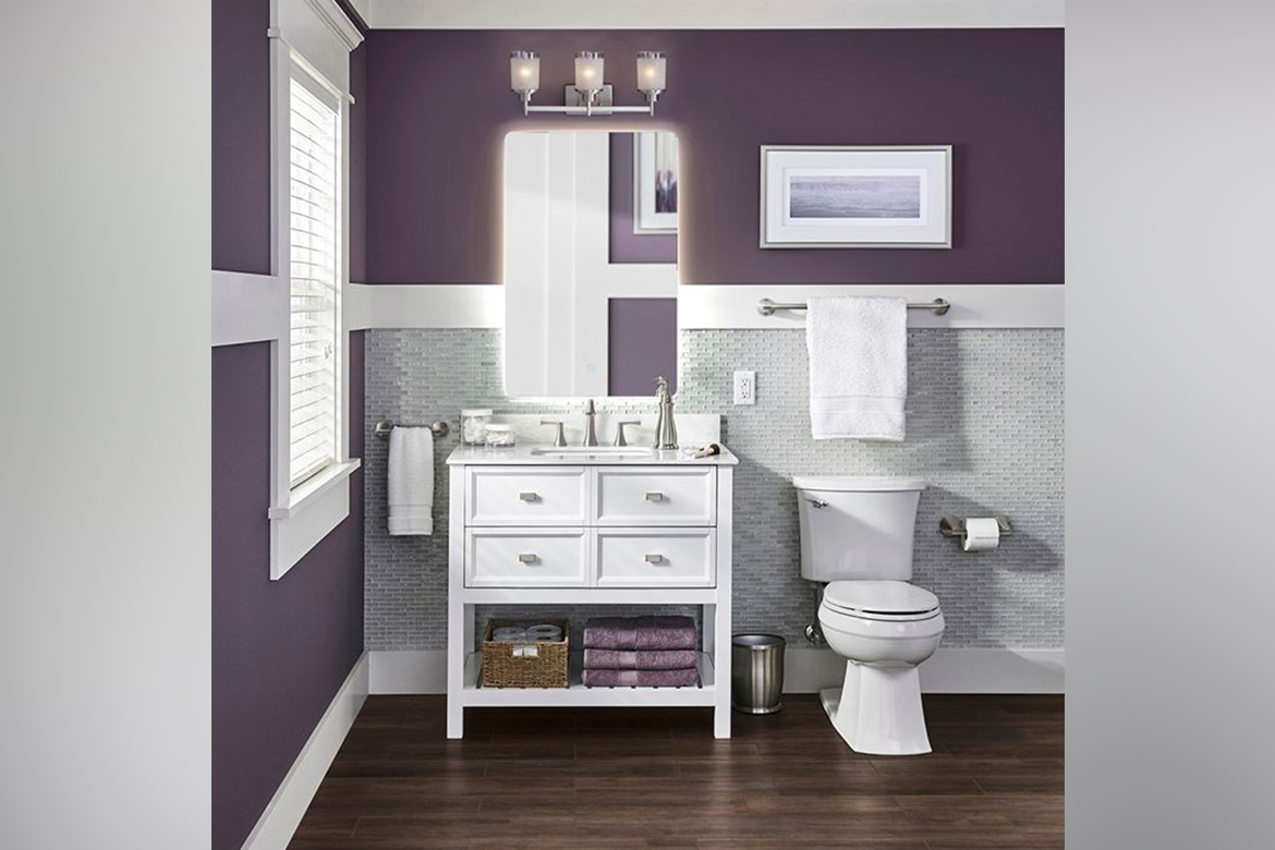 Lavender Color Bathroom