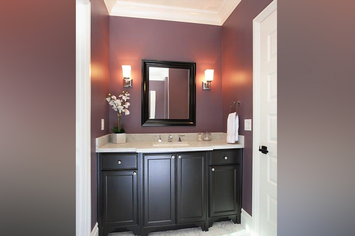 Plum Color Bathroom