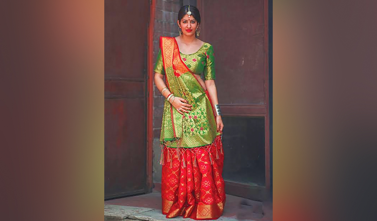 Gujrati Style Sari