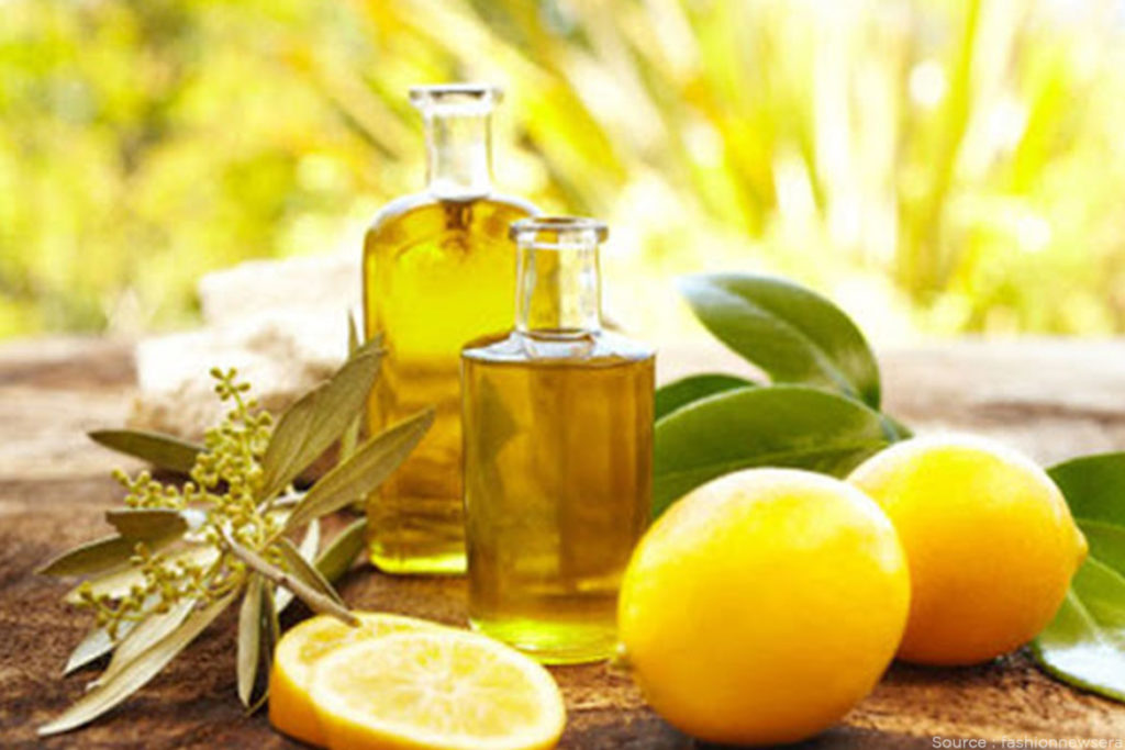 Lemon juice and olive oil