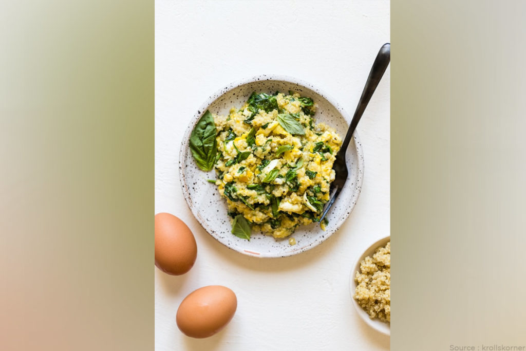 Quinoa with Spinach and Egg